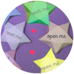 Make Paper Star Fortunes for Valentines Day