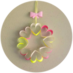 Paper Heart Wreath Tutorial