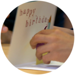 This is Isaiah Making A Birthday Card