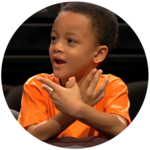 This is Isaiah Making Shadow Puppets