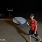 Glow in Dark Frisbee Trick Shots