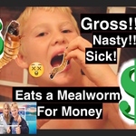 FOR REAL CRAZY ~ Eat a MEALWORM! For Money?? Gross...